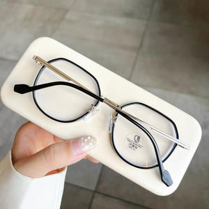 Monturas de gafas cuadradas retro de moda para mujer, lentes con filtro de luz azul, estilo coreano N3 23023 - Product Image 3