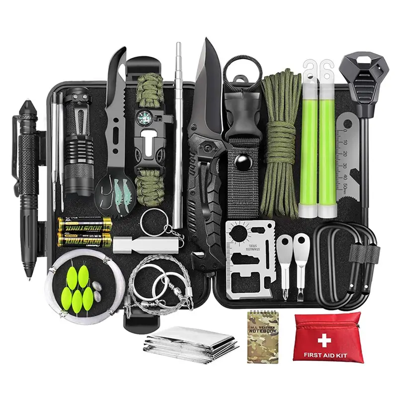 Survival Kit Emergency Survival Gear Equipment Aid Kit Sos Outdoor Camping Tools Survival Set