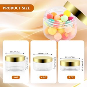 Frasco de Plástico PET Personalizado con Tapa de Aluminio Frasco PET de Boca Ancha de 50ML 80ML 100ML 120ML 150ML 250ML 500ML para Envasado de Alimentos Secos - Product Image 2