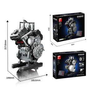 36306 Steel Soul Burning V4 Engine - Modèle de Moteur à Blocs de Construction à Assembler, Haute Difficulté, Jouet et Ornement Transfrontalier - Product Image 4