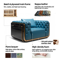 Ensemble de meubles personnalisés sur mesure pour toute la maison, salon/chambre/salle à manger, style italien, canapé en cuir