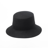 Chapeau Bob en Feutre 100% Pure Laine pour Femme, Chapeau Cloche de Luxe Tendance Hiver, Logo Personnalisé, Vente en Gros
