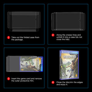Protection de Carte de Jeu PSV Étui Transparent Clair en PET pour Jeux <span class=keywords><strong>PS</strong></span> <span class=keywords><strong>VITA</strong></span> CIB Stockage Collection Boîte Vitrine - Product Image 4