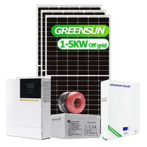 المنزل استخدام 5000 واط خارج الشبكة الشمسية النظام 5kw نظام الطاقة الشمسية 5000w
