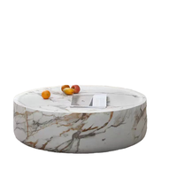 Table basse moderne minimaliste de luxe légère, faite à la main, décorative, portable et combinable pour salon