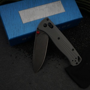Cuchillo Plegable para Camping Tredknix BM535BK OEM, Hoja de Acero Inoxidable, Mango de Fibra de Nylon, Punta de Lanza, Anclaje para Pulgar, EDC, DIY - Product Image 4