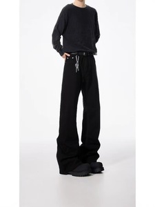 Factory Customised Wholesale Summer <strong>Men's</strong> Vintage Washed <strong>Dark</strong> Solid Lightweight Straight Fit Polyester/Cotton Denim <strong>Jeans</strong> - Product Image 5