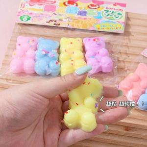 Juguete Antiestrés de TPR Suave y Elástico con Diseño de Osito de la Serie Macaron de Dibujos Animados - Product Image 2