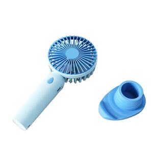 Kipas angin portabel Mini 3 kecepatan, kipas meja Model isi ulang daya USB, kapasitas baterai 1200mAh, kipas angin saku portabel genggam - Product Image 5