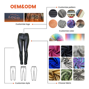 <span class=keywords><strong>Pantaloni</strong></span> da Donna <span class=keywords><strong>in</strong></span> <span class=keywords><strong>Pelle</strong></span> Sintetica di Alta Qualità, <span class=keywords><strong>Pantaloni</strong></span> <span class=keywords><strong>in</strong></span> Ecopelle per Ragazze con Vita Elastica Aderente, Vendita Diretta dalla Fabbrica - Product Image 6