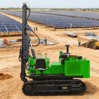 Pompe à piquet solaire TeZhong TZ539, adaptable aux sols souples/durs, système de grimpement à chaîne, spécifications de couleur personnalisables, haute efficacité