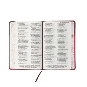 2024 Novo Design Personalizado Atacado Bíblia Livro Casa de Impressão Livro Bíblia História Livros Serviço de Impressão Inglês Espanhol Bíblia Sagrada