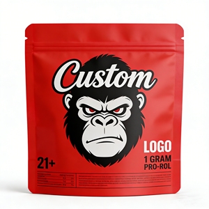 Bolsa Personalizada con Impresión para Tabaco, Bolsa Mylar a Prueba de Olores, 25g 50g 250g 500g, Bolsa de Plástico para Empaque de Cigarros - Product Image 1