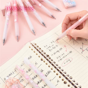 ปากกาสีชมพู ลายดอกเชอร์รี่เรียบง่าย สำหรับนักเรียน รุ่น 2639 - Product Image 3