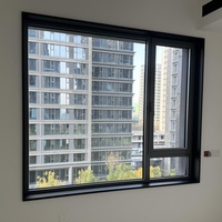 Ventanas Abatibles de Aleación de Aluminio con Rotura de Puente Térmico, Malla Magnética de Acero Inoxidable Contra Mosquitos, Vidrio Templado Low-E para Dormitorio/Sala de Estar