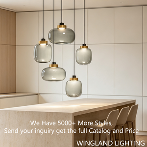 Luminaire suspendu minimaliste design, lustre moderne et créatif pour chambre à coucher, chevet, salle à manger, bar, comptoir et décoration de bureau - Product Image 2