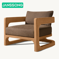 Meubles d'extérieur en teck, mobilier de restaurant, bar, hôtel de luxe, tables et chaises, fournitures de mobilier moderne, ensemble de salle à manger en bois pour l'extérieur