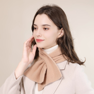 100%ウール製カスタムロゴ入りレディースロングスタイル冬用スカーフ ウールカシミヤビジネスアクセサリー冬用スカーフ 大人用 - Product Image 2