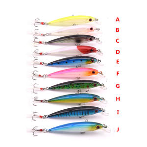 <span class=keywords><strong>Ensemble</strong></span> de leurres artificiels Minnow 10 couleurs, 9 cm, 8 g, hameçons triples pour la pêche au bar, à la truite, au saumon, au poisson-chat - Eau douce et eau salée - Product Image 2