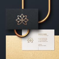 Impression de cartes de visite personnalisées de luxe avec dorure à chaud, logo personnalisé, gaufrage, carton double face