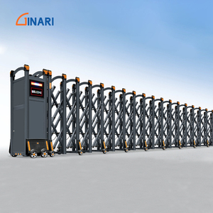 Công Nghiệp Điện Có Thể Thu Vào Cử<span class=keywords><strong>a</strong></span> Đôi Cổng Cho Ngôi Nhà Vườn Ngoài Trời Rèn Sắt & Nhôm Thiết Kế - Product Image 6