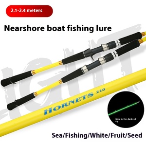 Carbonio 2.34m azione veloce n. 40 spigola canna esca per piccola barca pesce persico e barca da frutto per le tecniche di pesca di fondo - Product Image 2