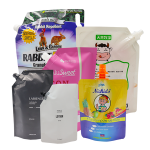 Sac en plastique debout coloré fait sur commande de poche de bec de boisson liquide avec le bec <span class=keywords><strong>pour</strong></span> l'emballage d'aliments liquides - Product Image 5