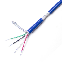Kabel Multicore 2/3/4/5/6/8/10 Core 26/24/22/20/18 AWG Tembaga Berlapis Timah Terisolasi PE Terlindung 300/500V untuk Timbangan