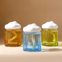 Diffuseur de parfum pour la maison, décoration, pierre aromatique, bouchon de bouteille en forme de nuage, bouteille en verre de 160 ml, aromathérapie, désodorisant pour voiture