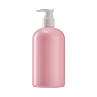 Bouteille de shampoing en plastique rose mat vide de 200 ml, 250 ml, 300 ml, 500 ml, 800 ml en gros pour après-shampoing avec bouchon ou pompe