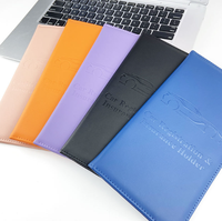 Étui en cuir PU pour permis de conduire américain, élégant, minimaliste, durable, multifonctionnel, porte-documents pour immatriculation et assurance automobile, long