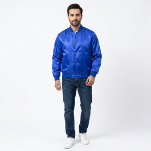 Blank Embroidery Wool/Polyester Winter <b>Stand</b> Collar Front Logo Custom Mens Jacket High Quality Breathable Wholesale - Product Image 1