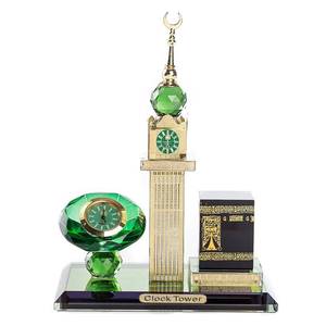 Modelo de cúpula negra de cristal contemporáneo, muy vendido, con torre y diamantes verdes, popular para decoraciones de aniversario - Product Image 6