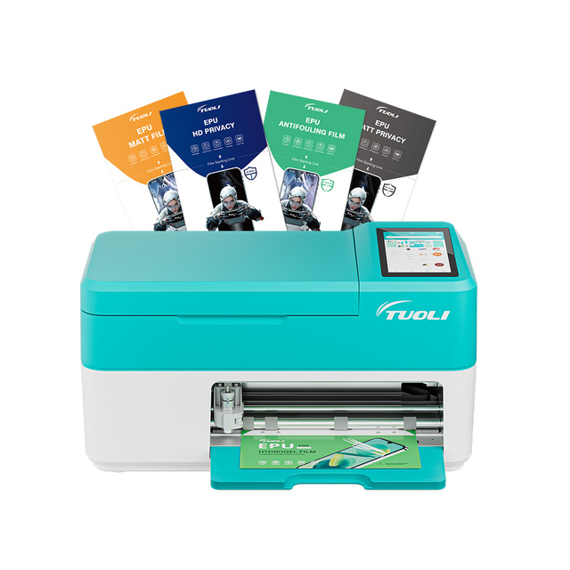 Supplier Newest Product All in One Automatic Screen Protector Applicator UV Glass Cured Film Cutting Machine for Phone Store