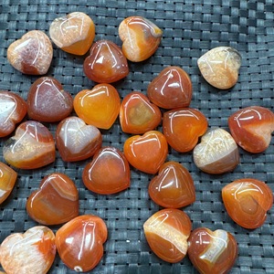 Vendita all'Ingrosso di Artigianato in Cristallo Naturale di Alta Qualità, Cuore in Corniola Lucidato per Decorazione e Guarigione - Product Image 3