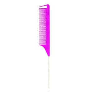 Étiquette privée personnalisé <span class=keywords><strong>peignes</strong></span> en plastique noir précision queue de rat carbone séparation peigne de <span class=keywords><strong>coiffeur</strong></span> - Product Image 2