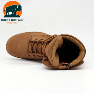 Bottes mi-mollet Rocky Buffalo Brown Color Coyote Sand avec fermeture éclair latérale, ajustement facile, semelle extérieure en caoutchouc antidérapante, bottes tactiques - Product Image 4