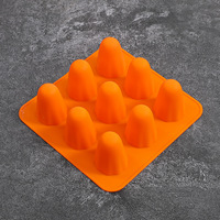 Nouveau moule à gâteau en silicone ZIMU 1 pièce, motif fantôme orange d'Halloween, qualité alimentaire, écologique, résistant à la chaleur, facile à démouler, pour pudding