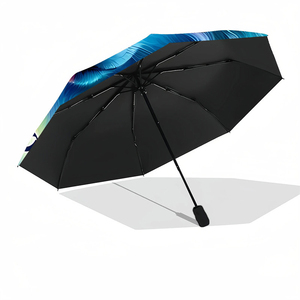 1 Pieza, Sin Pedido Mínimo, Paraguas Plegable Personalizado con Nombre de Lobo Arcoíris, Regalo de Animal Salvaje, Impresión UV, Pedido Individual, Regenschirm Mit Foto - Product Image 5