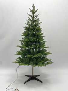 Sapin de Noël de luxe en PVC/métal de 1,5 m, 17 pouces, sur pied, design personnalisable, décoration festive intérieure/extérieure | - Product Image 6