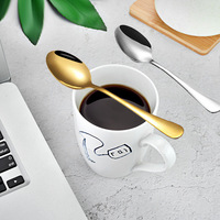 Usine Dingyong OEM/ODM – Ensemble de couverts classiques en acier inoxydable 1010 poli miroir, manche long, pour steak, dessert, café, thé, maison et hôtel