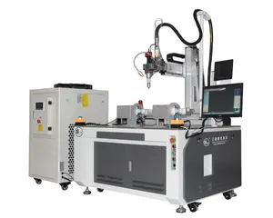 Máquina de solda automática a laser cnc de fibra óptica contínua de quatro eixos, alumínio, aço inoxidável, cobre, ferro, 1500W, 2000W, 3000W