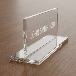 Placa <span class=keywords><strong>de</strong></span> acrílico con nombre para escritorio, placa con nombre para escritorio <span class=keywords><strong>de</strong></span> oficina, moderna - Product Image 1