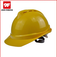 Casque de sécurité industriel léger 9F 6 Point Glow ABS avec haute résistance aux chocs, norme GB2811-2019, option de logo personnalisé