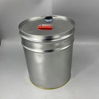 Seau vide en étain de 20 litres fûts métalliques à tête serrée avec becs pour diluants