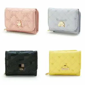 Cartoon Japanese Anime PU Leather Melody lovely wallet Card Holder Coin Purse Sanrio Kitty Short Wallets Wholesale