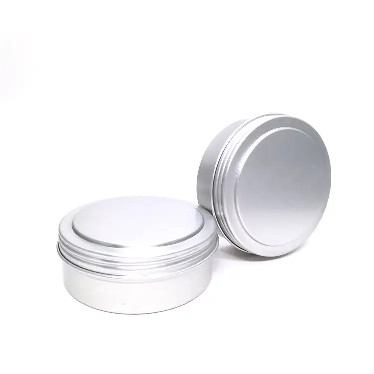 High quality Custom Printed 10ml 50ml Plain Tinplate Screw Round Metal Tin Can Gift & Craft For Candle Recyclable Custom Box