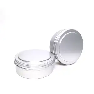 High quality Custom Printed 10ml 50ml Plain Tinplate Screw Round Metal Tin Can Gift & Craft For Candle Recyclable Custom Box
