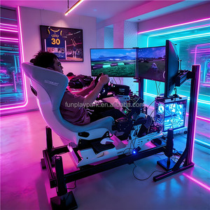 Plataforma de Movimiento 6DOF para Simulación de Carreras, Metálica, para Uso en Interiores, con Cabina para Múltiples Jugadores, para Uso Público - Product Image 1