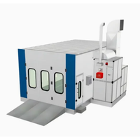 Cabine de peinture et four de séchage professionnel pour voitures, puissance 20 kW, double alimentation (électrique/gaz), éclairage LED, 80 minutes de cuisson pour usage en atelier